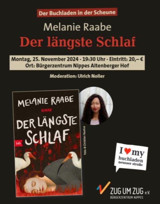 Der längste Schlaf: Ein Abend mit Bestsellerautorin Melanie Raabe und ihrem neuen Buch