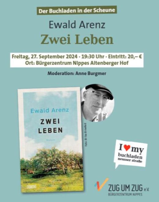 AUSVERKAUFT Zwei Leben: Bestsellerautor Ewald Arenz ist mit seinem neuen Roman bei uns zu Gast