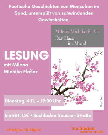 Milena Michiko Flasar  mit ‭«Der Hase im Mond»
