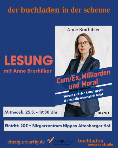 Anne Brorhilker mit «Cum/Ex, Milliarden & Moral »