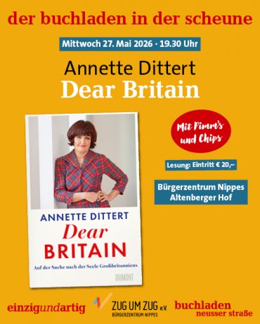 Dear Britain: Buchpremiere mit Annette Dittert am 27. Mai